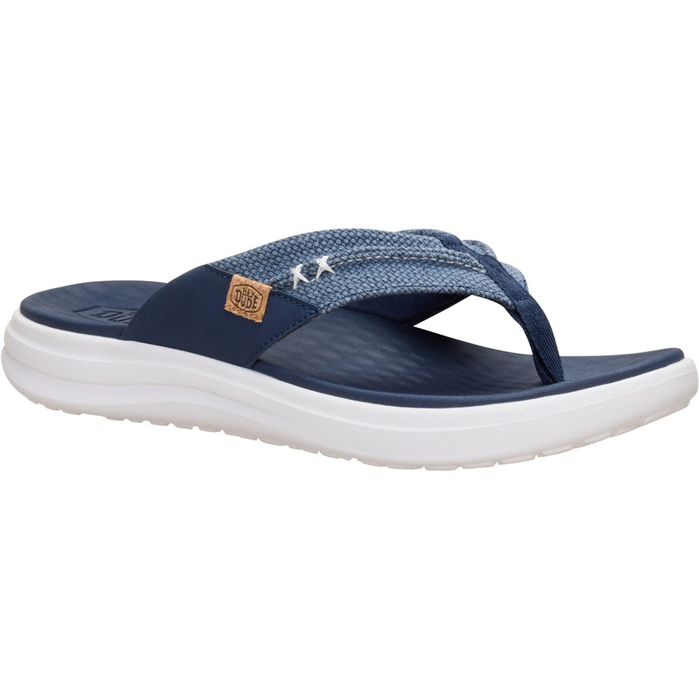 Hey Dude Finn Flip Braided - Navy Sandals