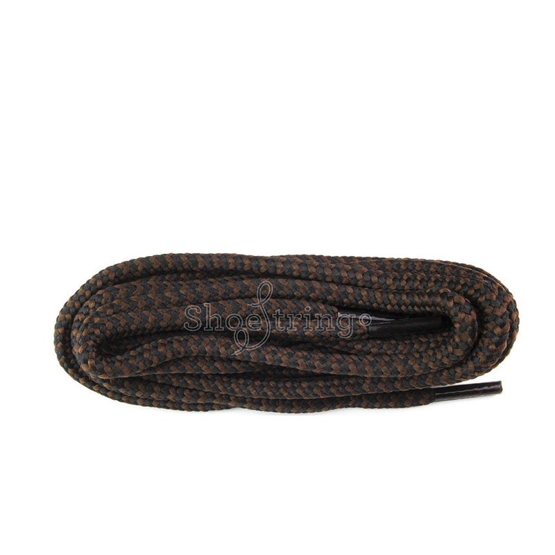 Shoe-String Hiking Lace - Black/Brown Laces