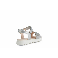 Geox J Sandal Coralie Gir J256EB - C1007 - Silver Sandals