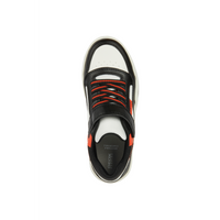 Geox J Perth Boy J367RE - C9B7S - Black/Lt Red Trainers