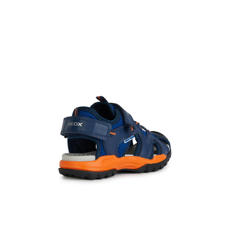 Geox J Borealis Boy J450RC - C0685 - Royal/Orange Sandals