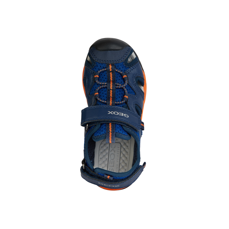 Geox J Borealis Boy J450RC - C0685 - Royal/Orange Sandals