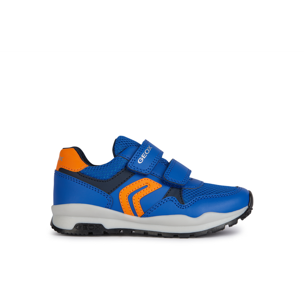 Geox J Pavel J4515B - C0685 - Royal/Orange Trainers
