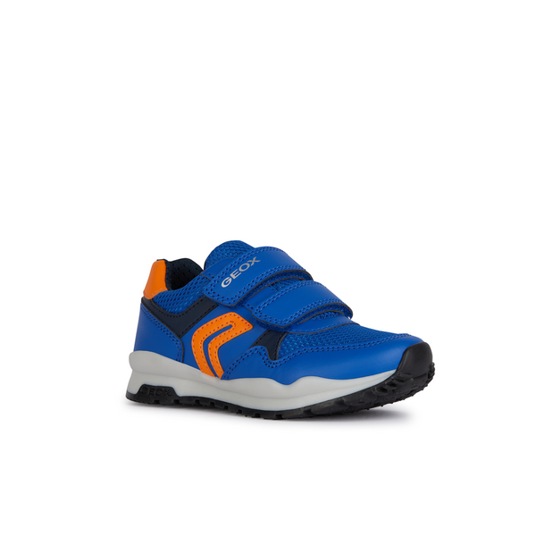 Geox J Pavel J4515B - C0685 - Royal/Orange Trainers