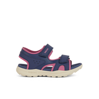 Geox J Vaniett Girl J456AA - C4268 - Navy/Fuchsia Sandals