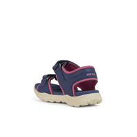 Geox J Vaniett Girl J456AA - C4268 - Navy/Fuchsia Sandals