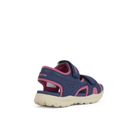 Geox J Vaniett Girl J456AA - C4268 - Navy/Fuchsia Sandals