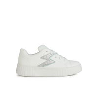 Geox J Mikiroshi Girl J45DVA - C1393 - White/Aqua Trainers