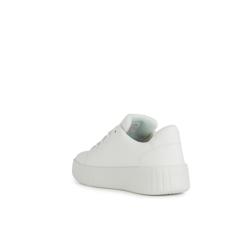 Geox J Mikiroshi Girl J45DVA - C1393 - White/Aqua Trainers