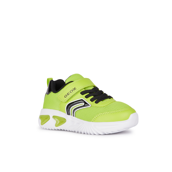 Geox J Assister Boy J45DZC - C3707 - Lime/Black Trainers