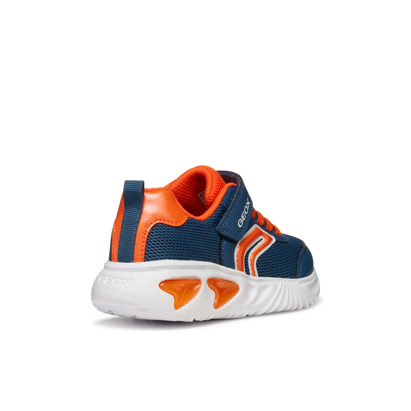 Geox J Assister B. C J45DZC - C4B2T Avio/Orange Trainers