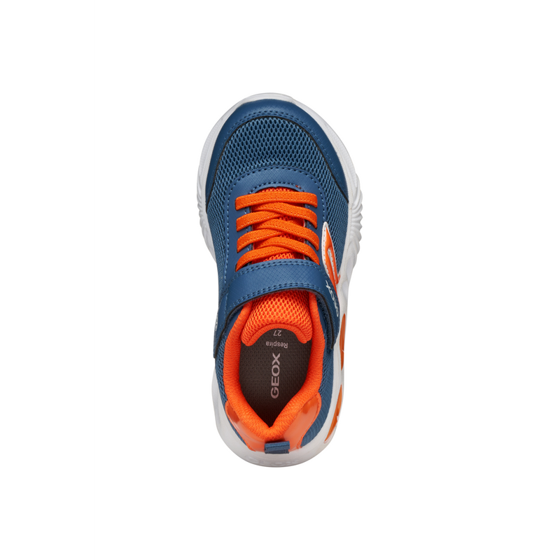 Geox J Assister B. C J45DZC - C4B2T Avio/Orange Trainers
