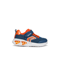 Geox J Assister B. C J45DZC - C4B2T Avio/Orange Trainers
