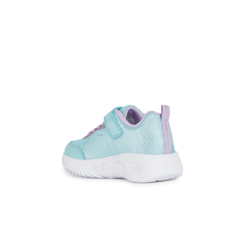 Geox J Assister Girl J45E9A - C4A8R - Aqua/Lilac Trainers