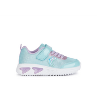 Geox J Assister Girl J45E9A - C4A8R - Aqua/Lilac Trainers