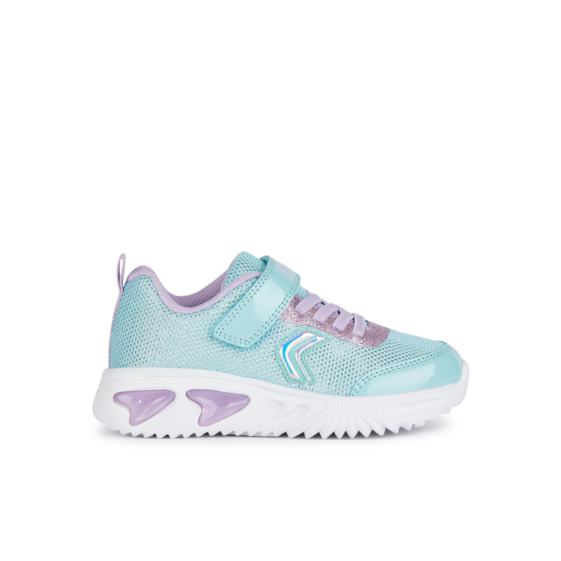 Geox J Assister Girl J45E9A - C4A8R - Aqua/Lilac Trainers