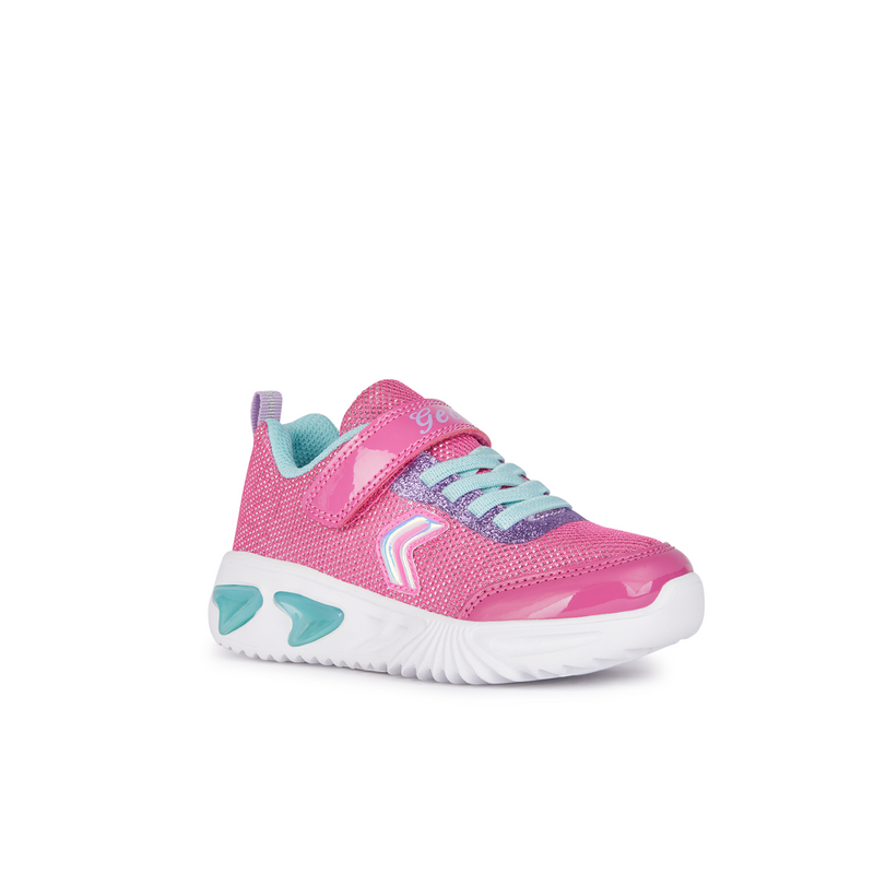 Geox J Assister Girl J45E9A - C8N4A - Fuchsia/Aqua Trainers