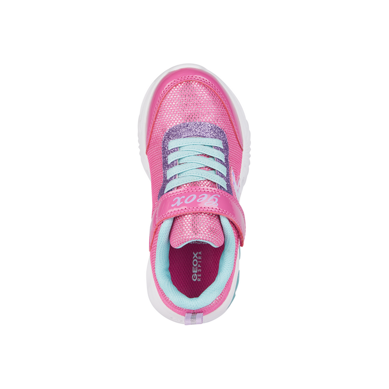 Geox J Assister Girl J45E9A - C8N4A - Fuchsia/Aqua Trainers