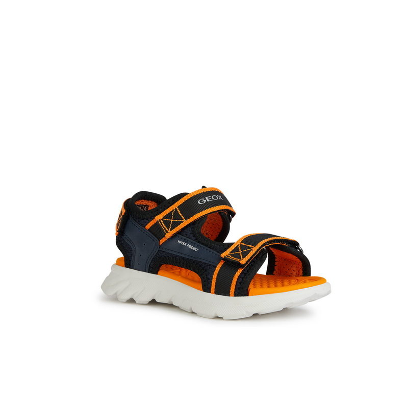 Geox J Sandal Airadyum Bo J45F1B - C0659 - Navy/Orange Sandals