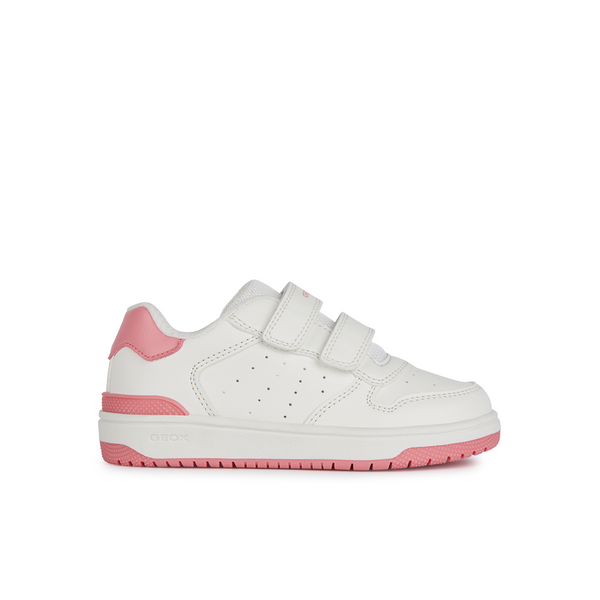 Geox J Washiba Girl J45HXB - C1200 - White/Coral Trainers