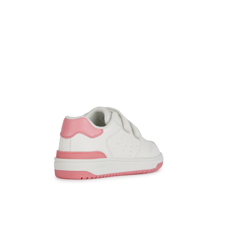 Geox J Washiba Girl J45HXB - C1200 - White/Coral Trainers