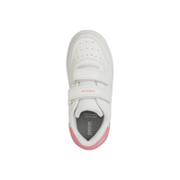 Geox J Washiba Girl J45HXB - C1200 - White/Coral Trainers