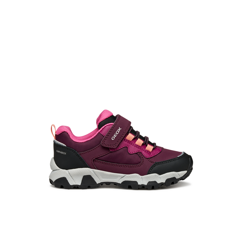Geox J Magnetar G.B Abx A J464LA - C7005 Bordeaux Trainers