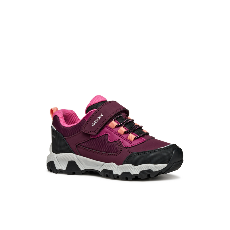 Geox J Magnetar G.B Abx A J464LA - C7005 Bordeaux Trainers