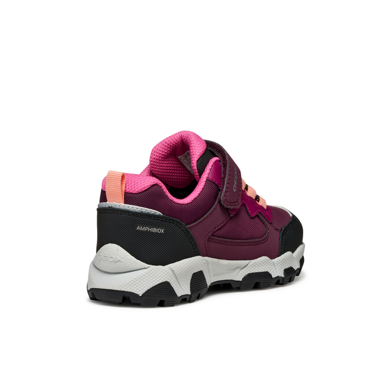 Geox J Magnetar G.B Abx A J464LA - C7005 Bordeaux Trainers