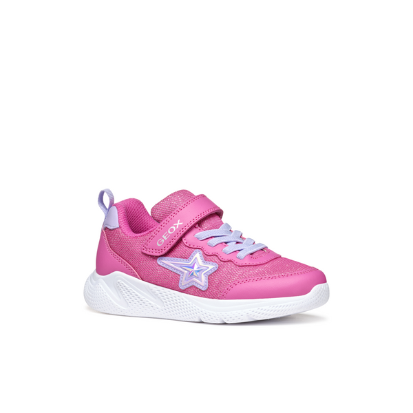 Geox J Sprintye Girl A J55FWA - C8257 Fuchsia/Lilac Trainers