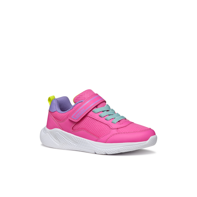 Geox J Sprintye Girl A J56FWA - C8L8E Fluo Fuschia/Dark Lila Trainers