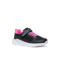 Geox J Sprintye Girl A J56FWA - C9B8L Black/Fluo Fuschsia Trainers