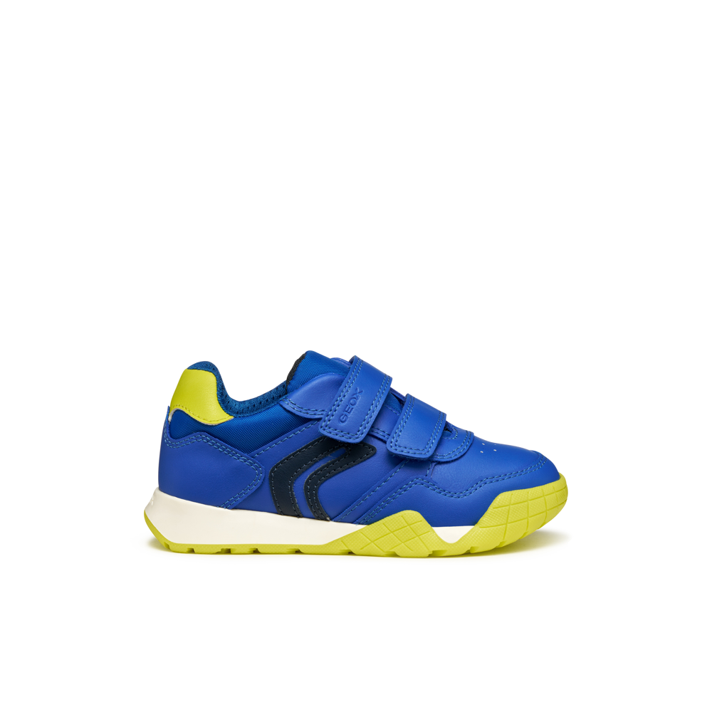 Geox J Rann-E J56NEA - C4344 Royal/Lime Trainers