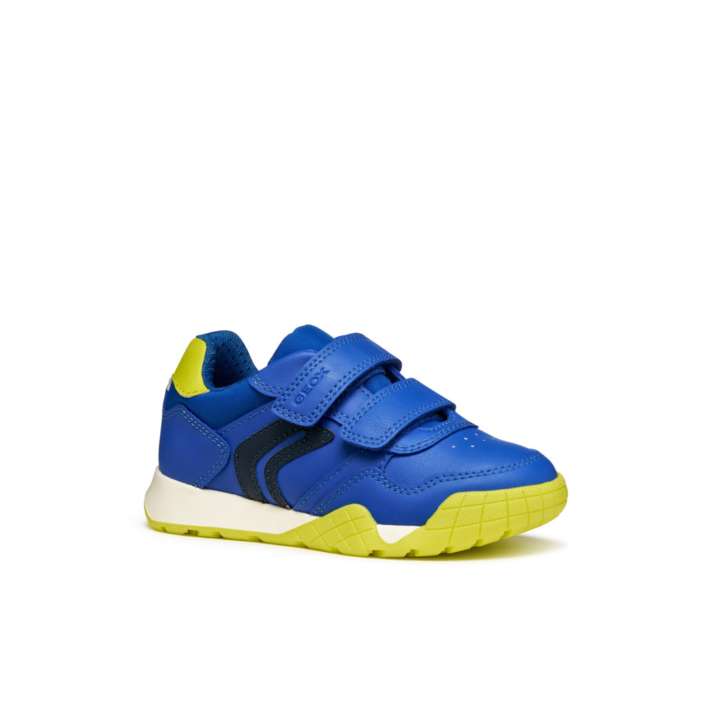 Geox J Rann-E J56NEA - C4344 Royal/Lime Trainers