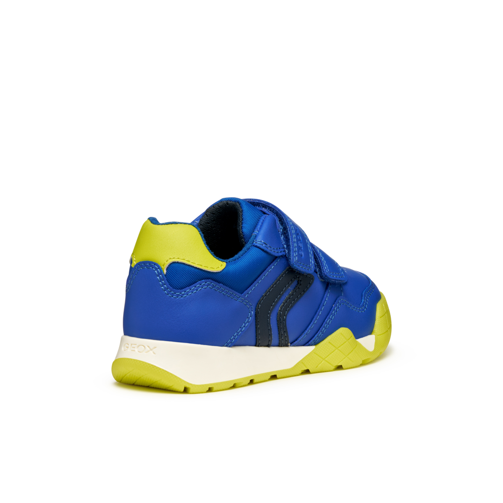 Geox J Rann-E J56NEA - C4344 Royal/Lime Trainers