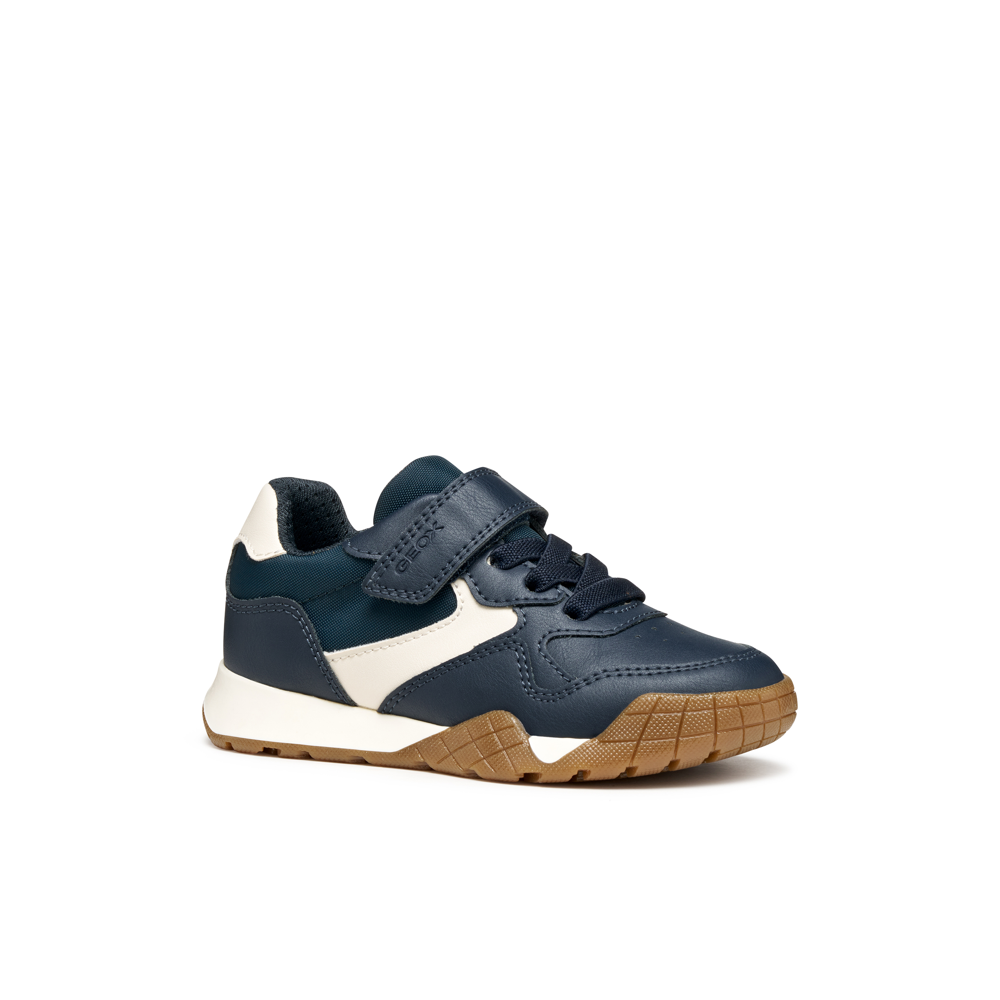 Geox J Rann-E J56NEC - CF41M Navy/Lt Ivory Trainers