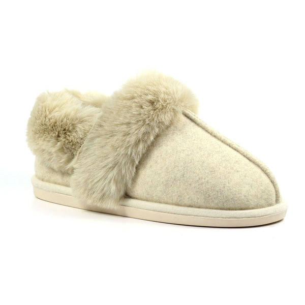 Lunar Ember II - Beige Slippers