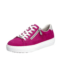 Rieker L59L1 - Fuschia/Silver Casual