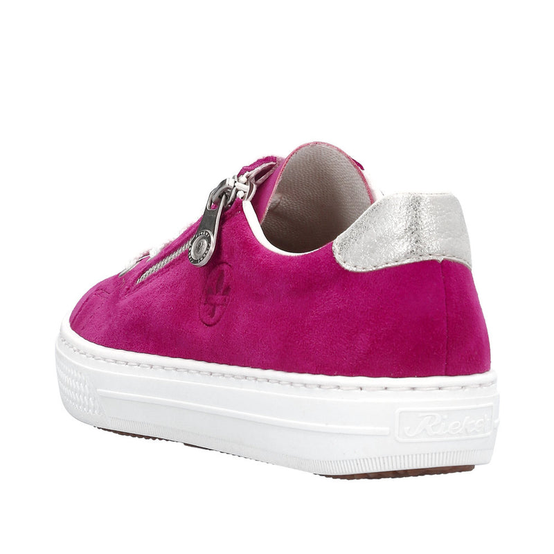 Rieker L59L1 - Fuschia/Silver Casual