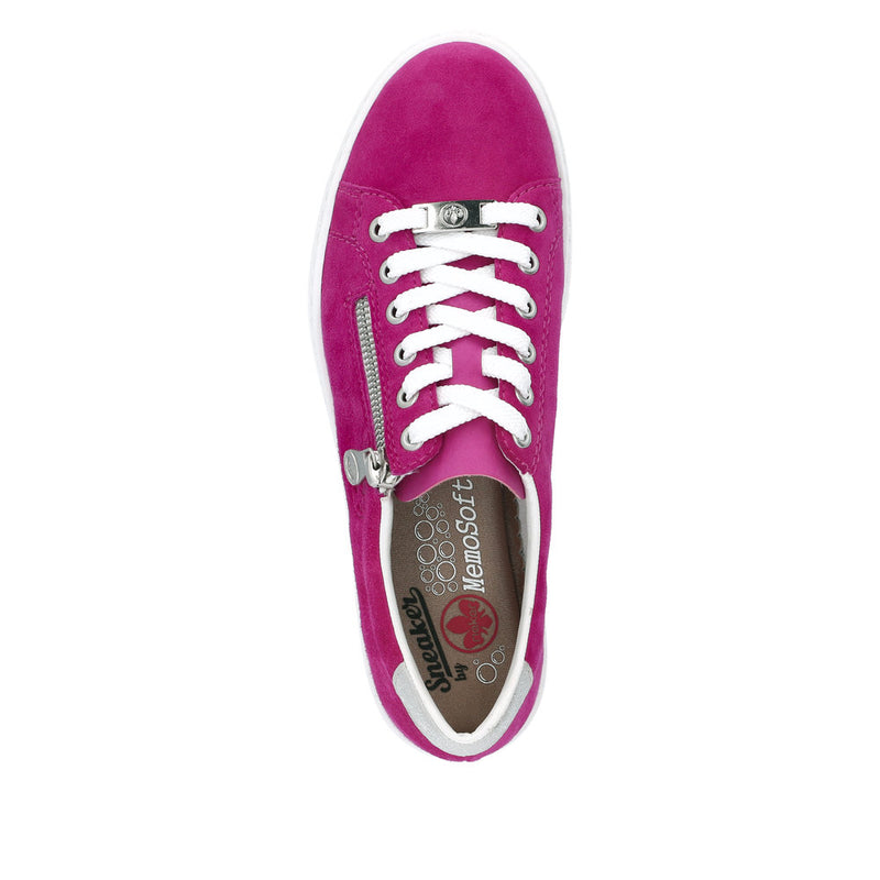 Rieker L59L1 - Fuschia/Silver Casual