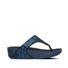 Fitflop Lulu Glitter Toe-Thongs - Midnight Navy Sandals