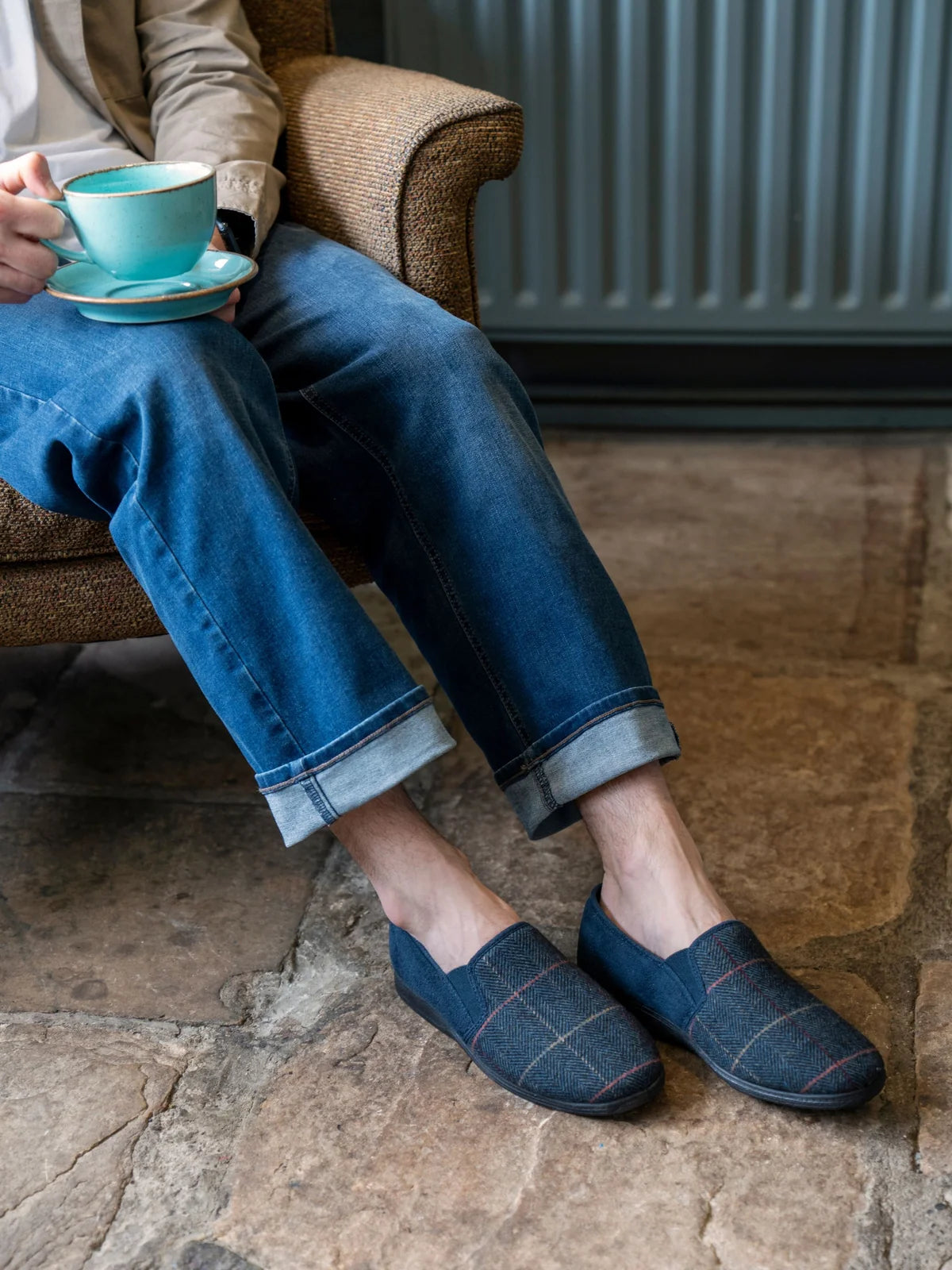 Lazy Dogz Harrison II KMD106 Slipper - Navy