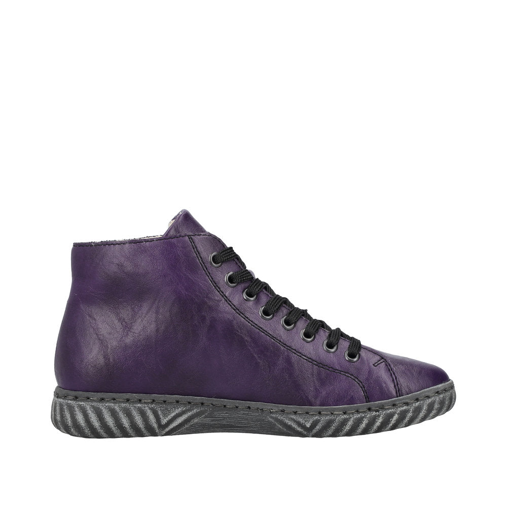 Rieker N0921 - Aubergine Boots – SoleLution