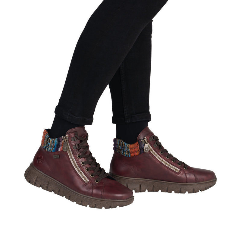 Rieker N1305-35 - Vino/Orange Multi Boots
