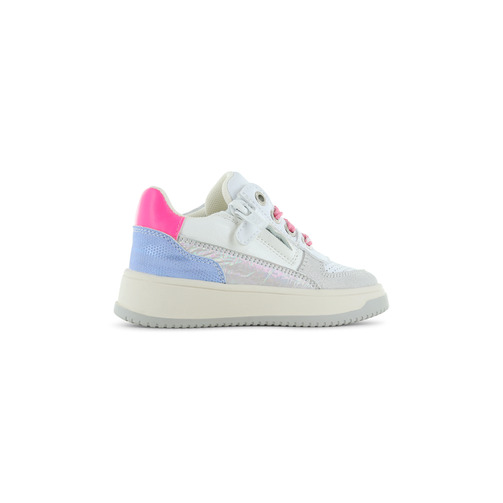 Shoesme Cupsole trainer - White/Silver/Pink Trainers