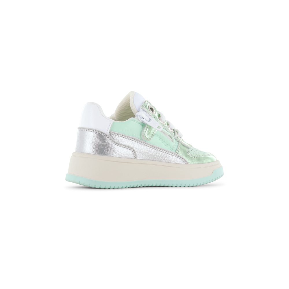 Shoesme Cupsole trainer - Green/Silver Trainers