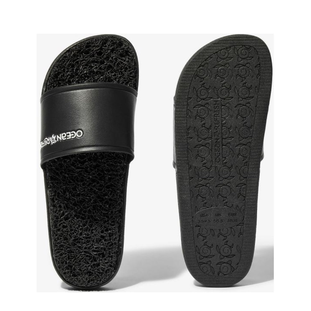 Ocean Refresh Eco Slider - Black Sandals