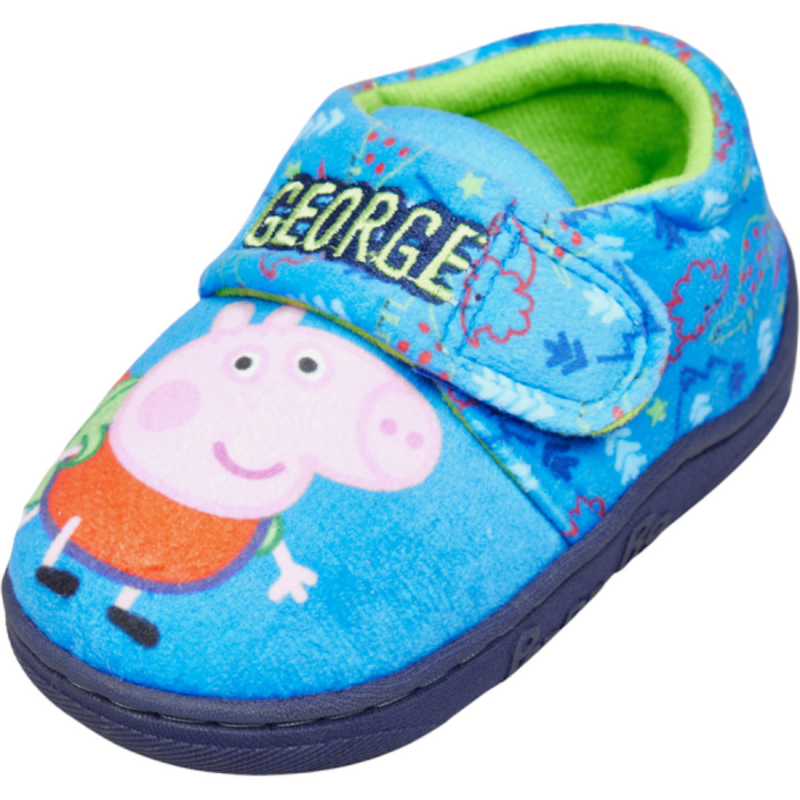 Peppa Pig George Fecken - Blue Slippers
