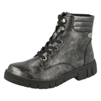DB Pershore - Silver Gun Metal Boots