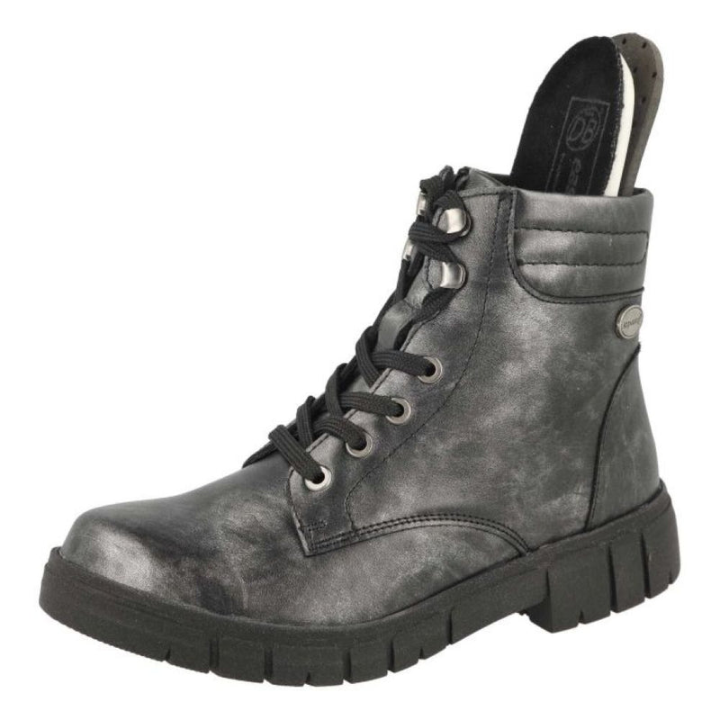 DB Pershore - Silver Gun Metal Boots